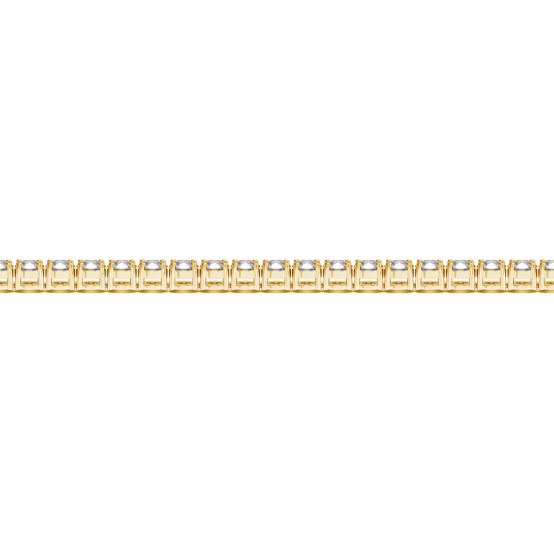 Lab Grown Round Diamond Tennis Bracelet in 14k Yellow Gold (5 cctw  F/G  VS2/SI1)