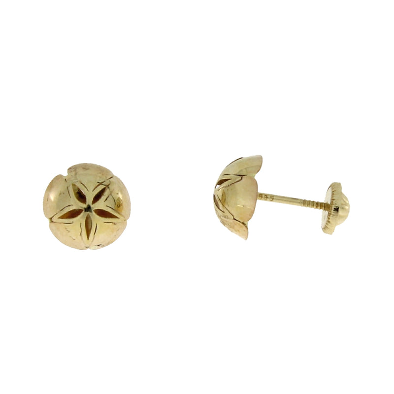 Baby Earrings 14KT Yellow Gold