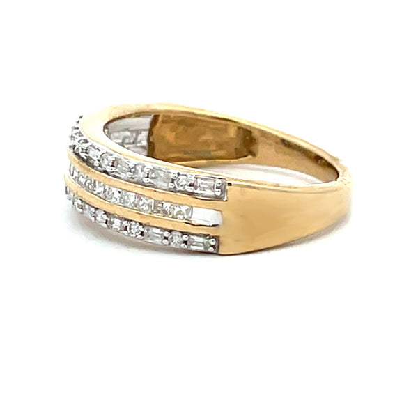 .50ct Diamond Wedding Band Ring 10KT Yellow Gold