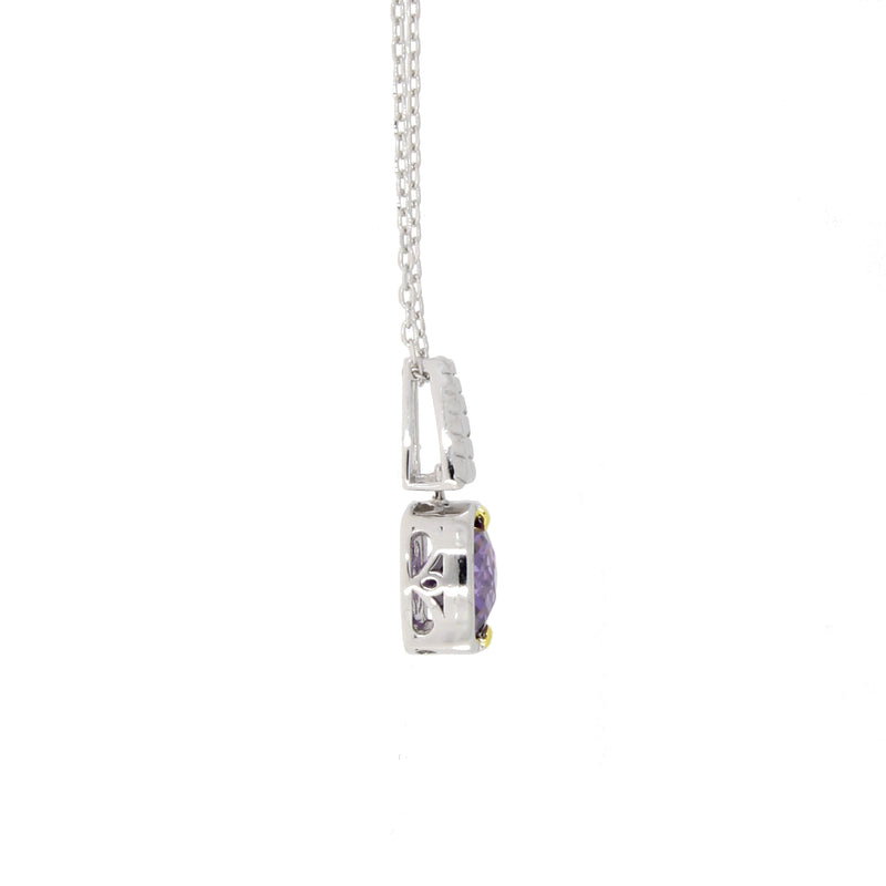 Cubic Zirconium Fashion Pendants Sterling Silver