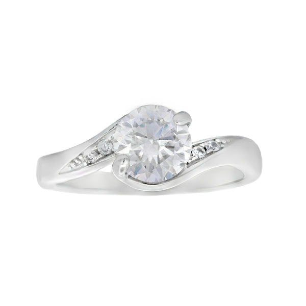 Genuine .86ct Moissanite  Sterling Silver
