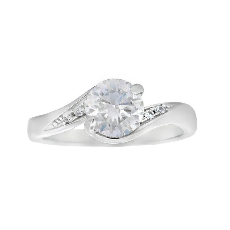 Genuine .86ct Moissanite  Sterling Silver
