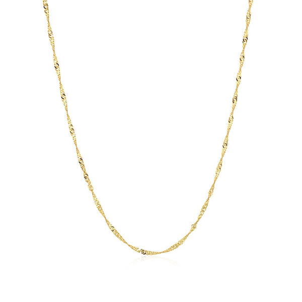 10k Yellow Gold Singapore Chain (1.50 mm)