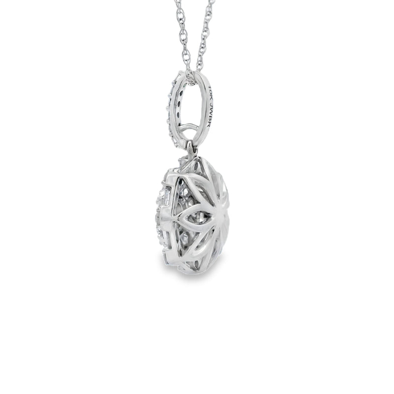 Genuine .53ct Diamond Fashion Pendants 10KT White Gold