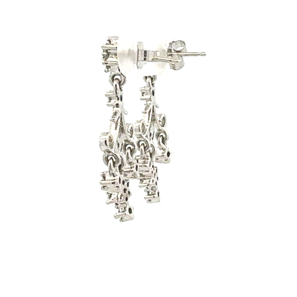 Genuine .50ct Diamond Earrings 10KT White Gold