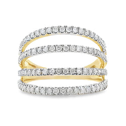 .50ct Diamond Fashion band rings 10KT Yellow Gold