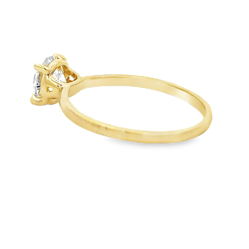 Genuine 1.00ct Lab Grown Diamond  10KT Yellow Gold