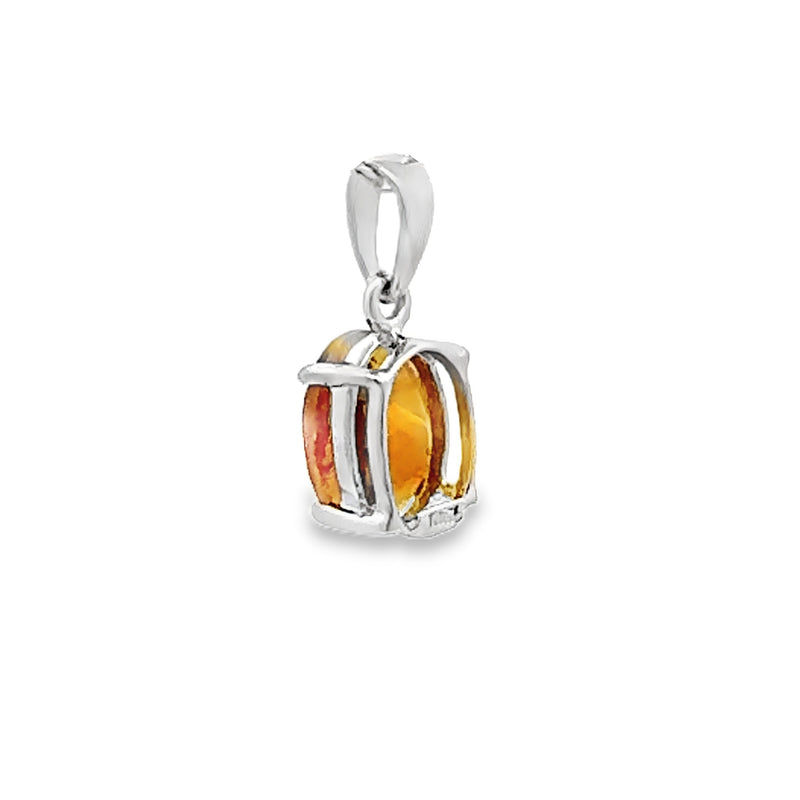 Genuine 1.70ct Citrine Fashion Pendants Sterling Silver