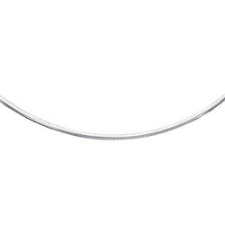 Sterling Silver Classic Omega Chain Necklace (4.0mm)