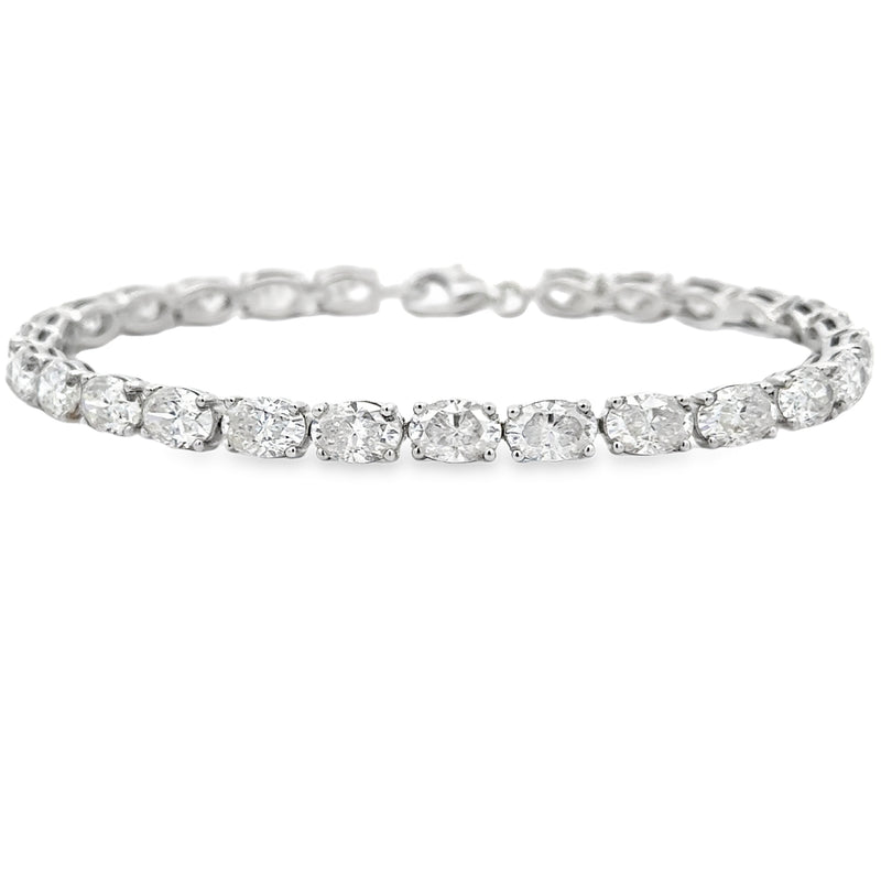 11.00ct Moissanite Tennis Bracelet Sterling Silver