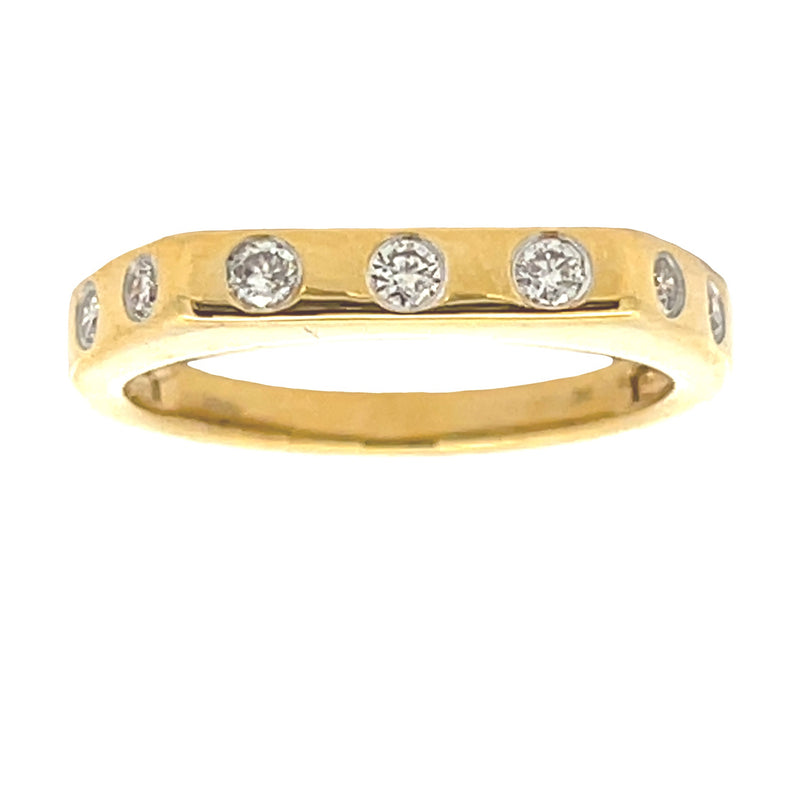 Genuine .21ct Diamond Ring 10KT Yellow Gold