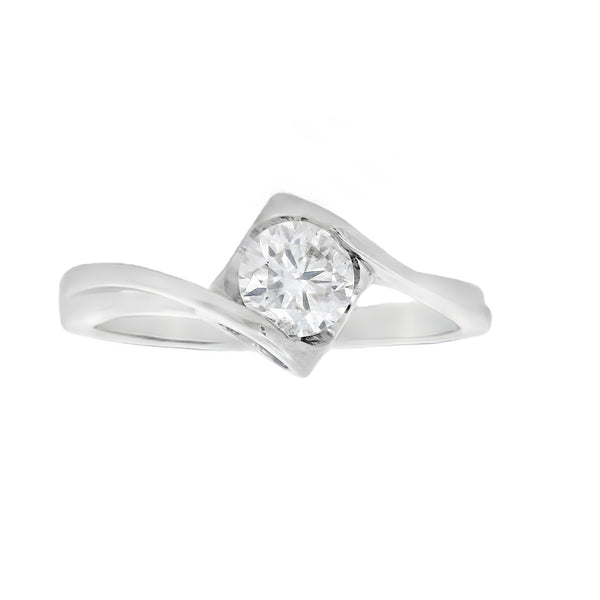 Genuine .43ct Moissanite  Sterling Silver