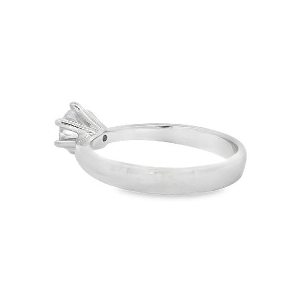 Natural .86ct Moissanite  Sterling Silver
