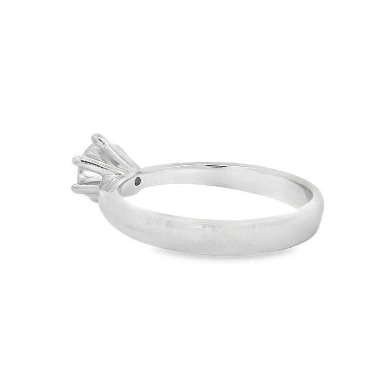 Natural .86ct Moissanite  Sterling Silver