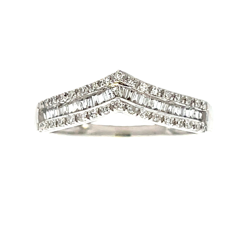 .25ct Diamond Fashion band rings 10KT White Gold