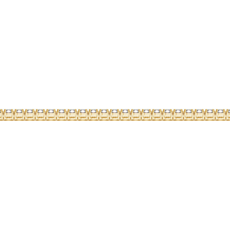 14k Yellow Gold Round Diamond Tennis Bracelet (3 cttw)