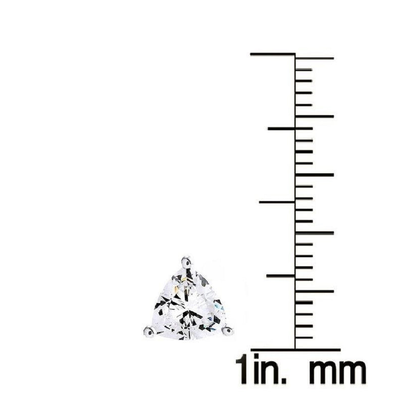 V3 Jewelry Sterling Silver Set of 3 -Natural White Topaz Stud Earrings