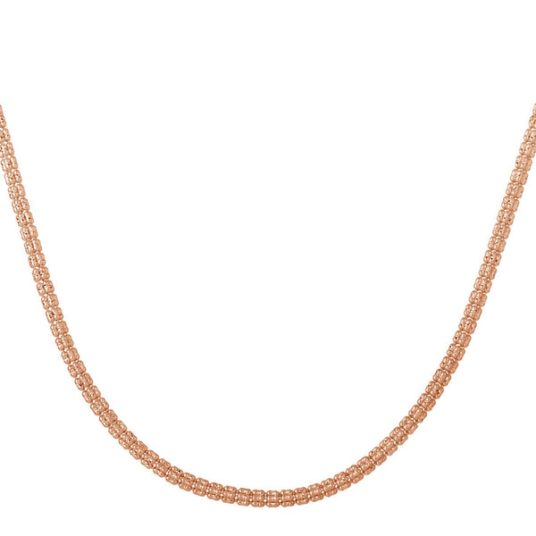 Ice Barrel Chain in 14k Rose Gold (3.10 mm)