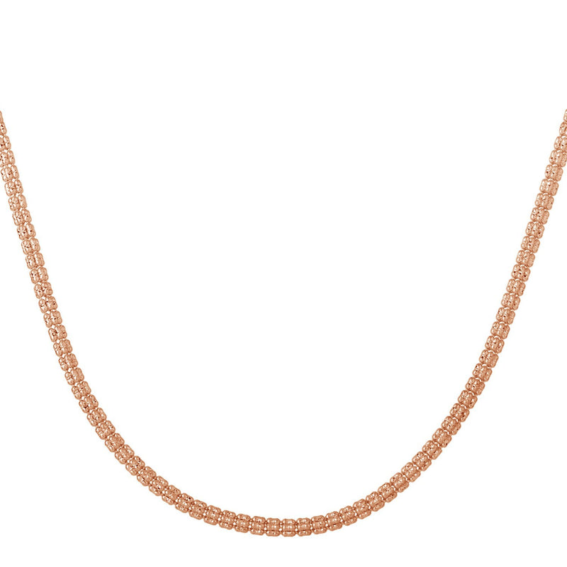 Ice Barrel Chain in 14k Rose Gold (3.10 mm)