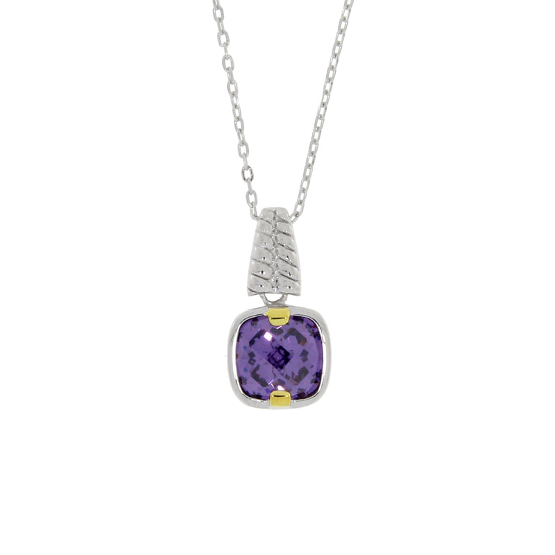 Cubic Zirconium Fashion Pendants Sterling Silver