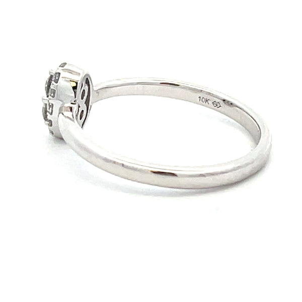 Genuine .20ct Diamond Ring 10KT White Gold