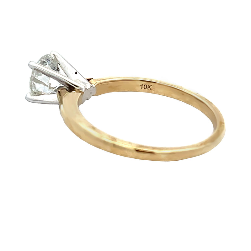 Natural 1.00ct Diamond  10KT Yellow Gold