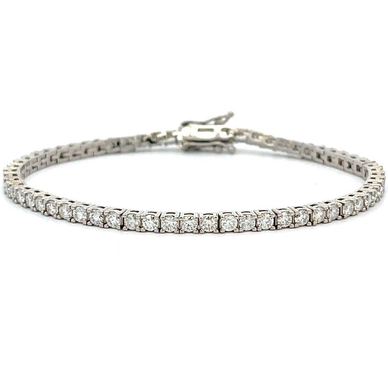 3.20ct Moissanite Tennis Bracelet Sterling Silver