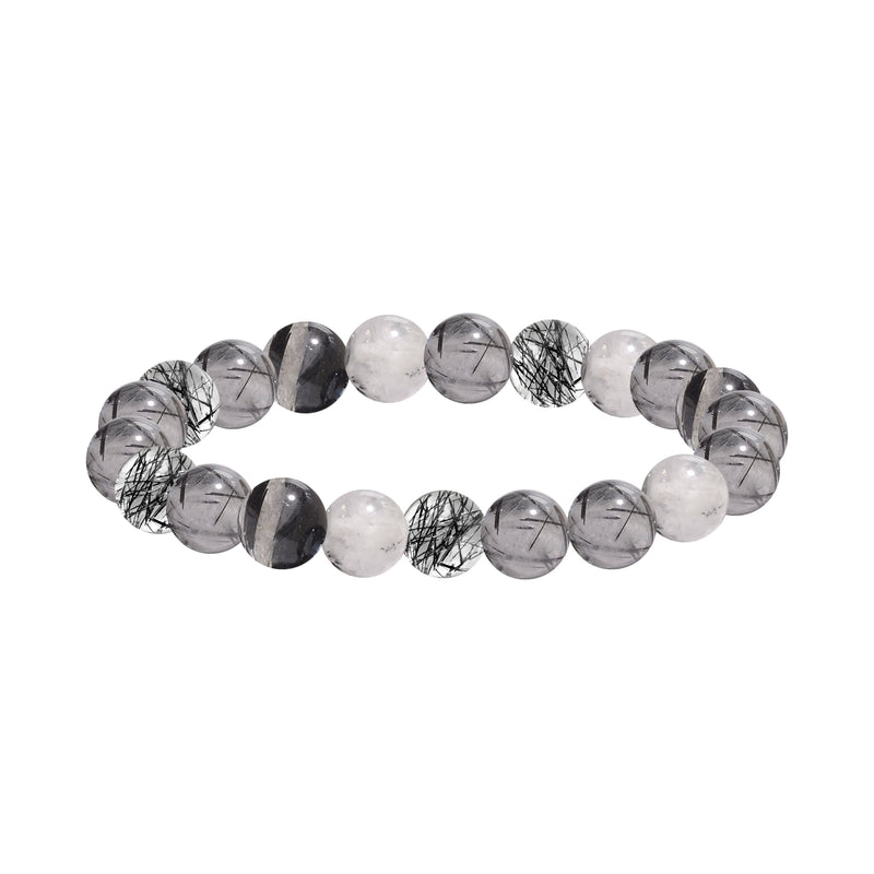 8MM Rutilated Bead Stretch Bracelet