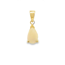 Natural .66ct Opal Fashion Pendants 10KT Yellow Gold