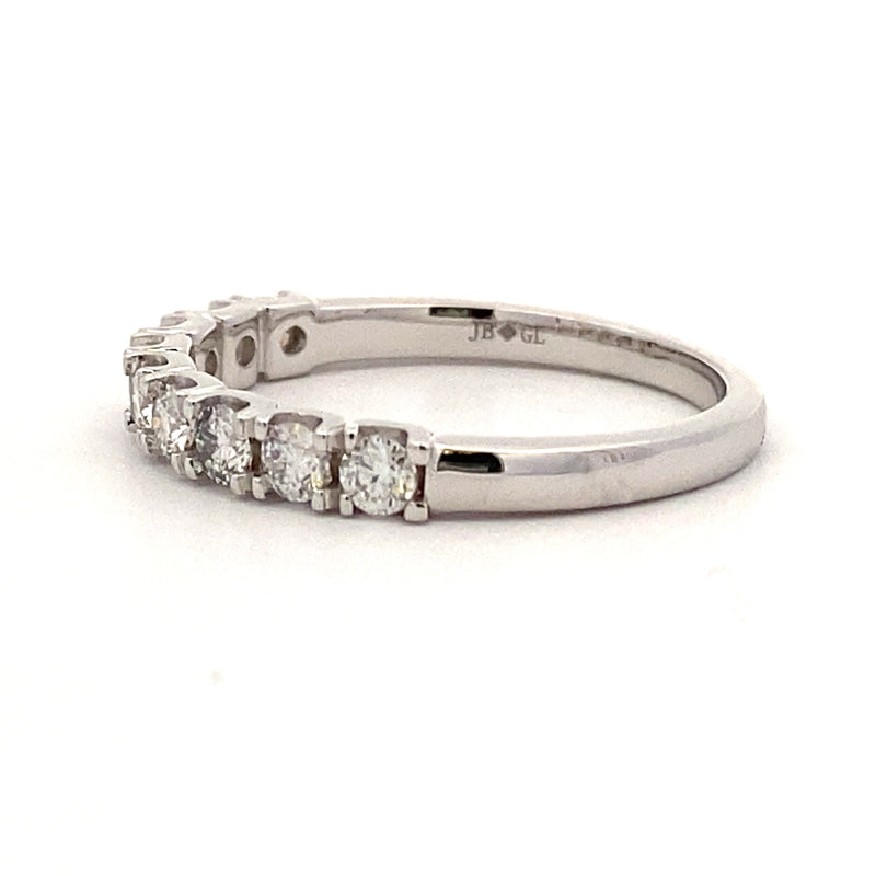 .45ct Moissanite Wedding Band Ring 10KT White Gold