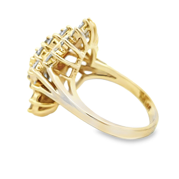 Genuine 1.00ct Diamond Ring 14KT Yellow Gold