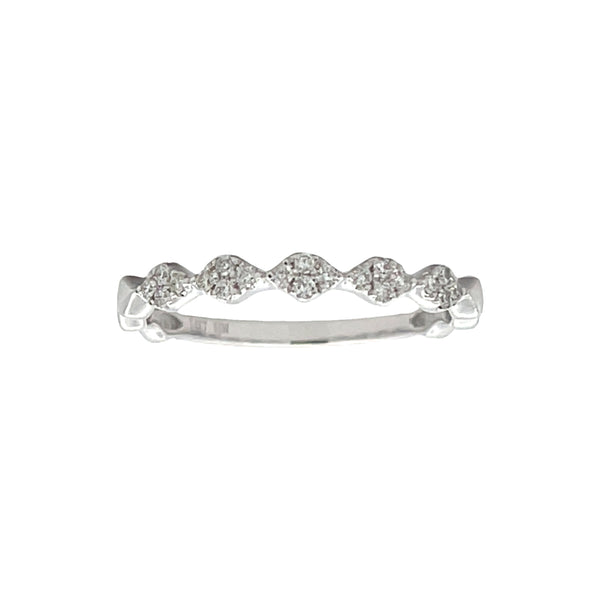 .13ct Diamond stackable band set 14KT White Gold