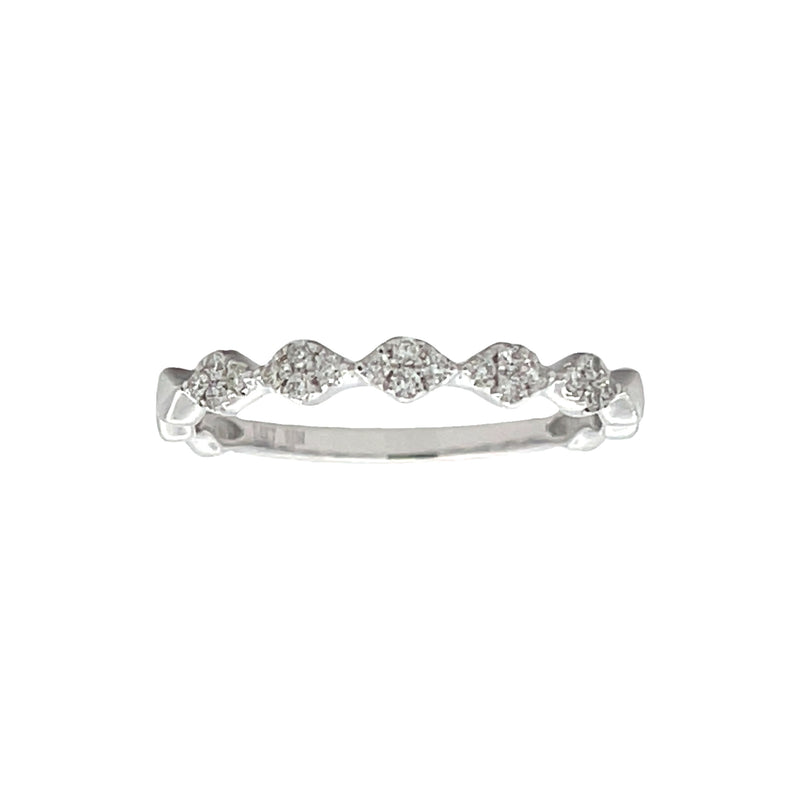 .13ct Diamond stackable band set 14KT White Gold