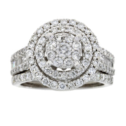 2.00ct Diamond Engagement Ring Set 14KT White Gold