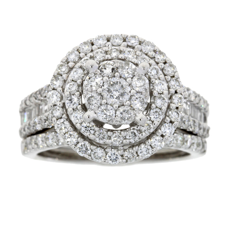 2.00ct Diamond Engagement Ring Set 14KT White Gold