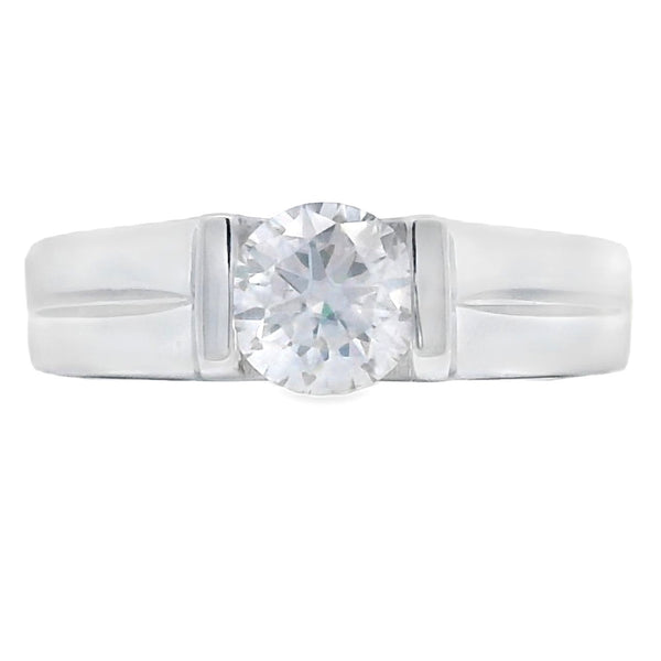 .80ct Moissanite Fashion band rings Sterling Silver