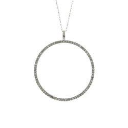 .23ct Diamond Circle of Love Pendant 14KT White Gold