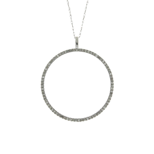 .23ct Diamond Circle of Love Pendant 14KT White Gold