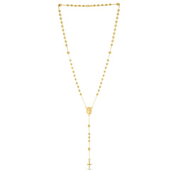 14K Yellow Gold Rosary Necklace