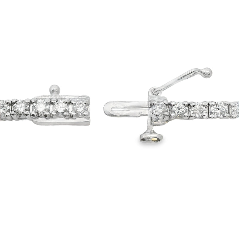 Lab Grown Diamond Tennis Bracelet Sterling Silver