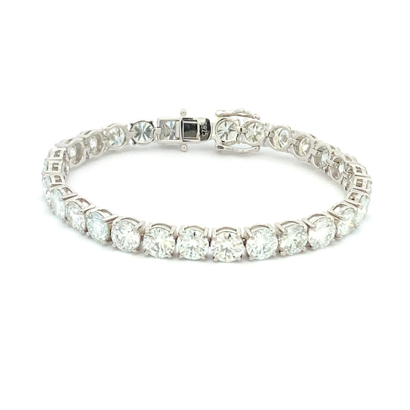 24.00ct Moissanite Tennis Bracelet Sterling Silver