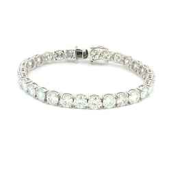 24.00ct Moissanite Tennis Bracelet Sterling Silver