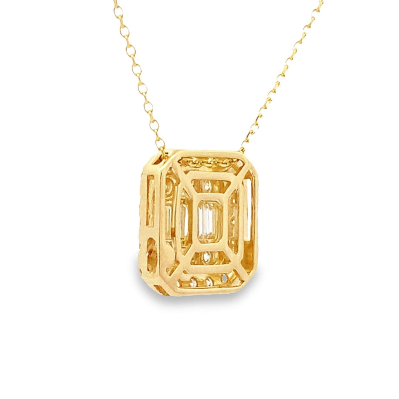 Genuine .77ct Diamond Fashion Pendants 14KT Yellow Gold