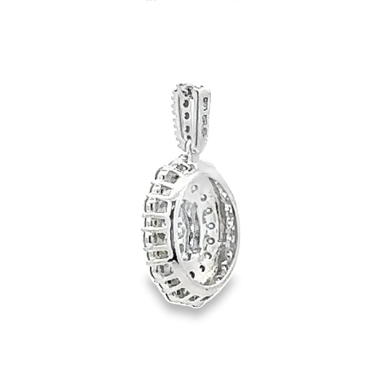 Natural 1.00ct Diamond Fashion Pendants 10KT White Gold