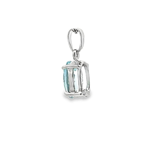 1.91ct Blue Topaz Fashion Pendants Sterling Silver