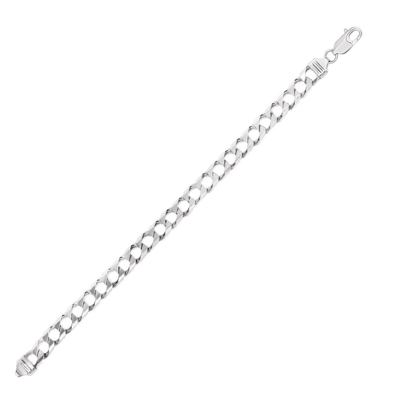 Sterling Silver Men's Bracelet in Cuban Curb Link Style