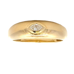 Natural .10ct Diamond Ring 10KT Yellow Gold