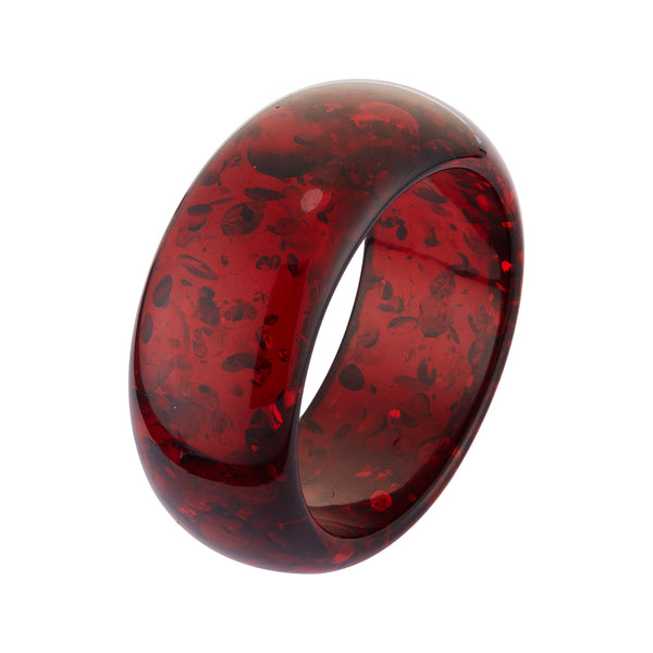 V3 Jewelry Red Amber Wide Bangle