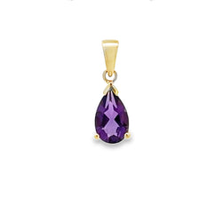 .75ct Amethyst Fashion Pendants 10KT Yellow Gold