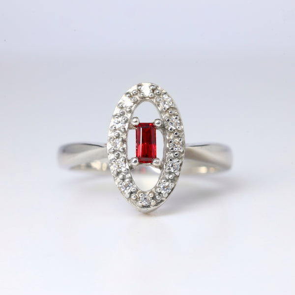 Tanzanian Ruby WG Ring